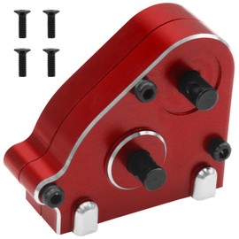 Vgoohobby Metal Transfer Case Gearbox Transmission Gearbox Compatible with MN128 MN86 MN86K MN86S MN86KS 4WD G500 1/12 RC Crawler Car Upgrade Part (Red)