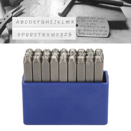 Metal Stamps, Steel Metal Stamp Set Portable High Carbon Steel 27 Pcs for (4mm Letters)