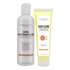 Nuestra Tierra Cosmética Ancestral Kit Loción Súper Despigmentante + Sun Care Despigmentante Tipo de piel Piel Pigmentada