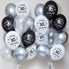 Yiran Happy 40th Birthday Balloons, 12inch Latex Confetti Number 40