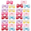 30pcs Shinning Rhinestone Bow Pattern Elastic Hair Rope Hair Band