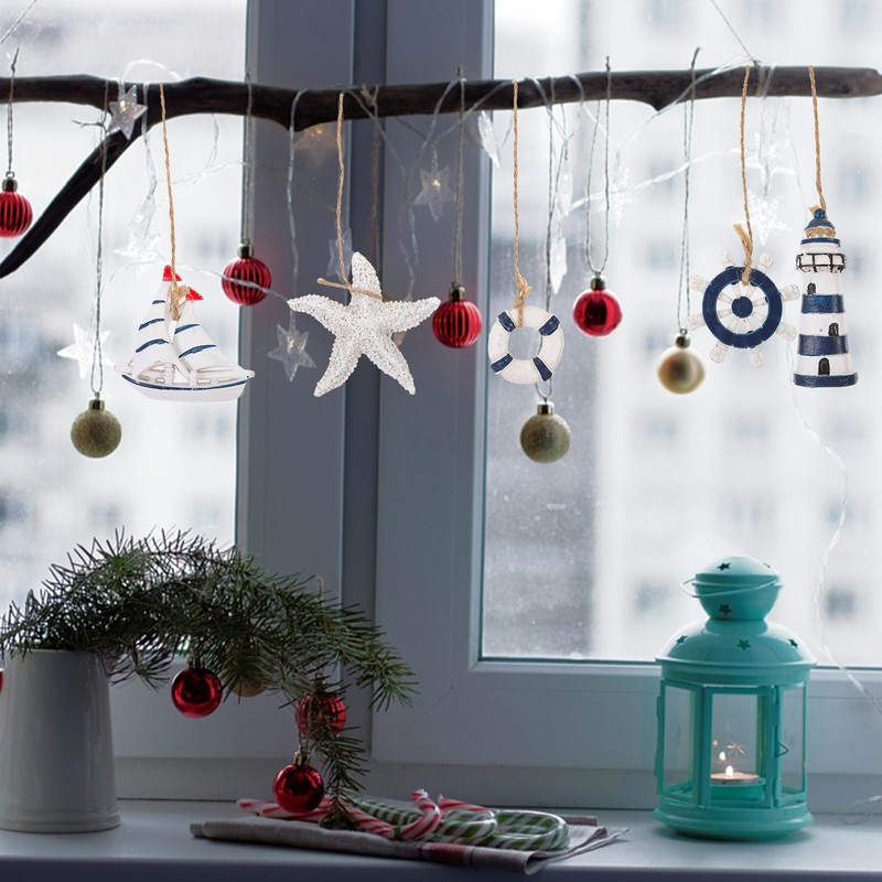 6pcs mediterranean pendant Hanging Pendant nautical marine Decorations Small Nautical