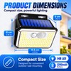 Solar Motion Sensor Outdoor Wall Lights for Home Security –