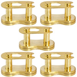 LIYYDS 5Pcs Gold 520 Drive Chain Repair Master Connector Split Link for 50cc 70cc 90cc 110cc 125cc ATV Quad Scooter Motorcycle Go Kart Moped Pit Dirt Pocket Bike XR50 CRF50
