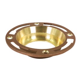 Raven CSUM6252 Closet Flange with Four Mounting Slots, For Load, 4 Inch x 3 Inch, Solid Brass, 4” x 3” For Lead