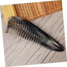 FOMIYES Handheld Ox Horn Comb Set Multifunctional Hair Massager Gentle Scalp Care Random