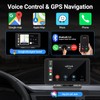HAUXIY Wireless Apple Carplay Screen for Car, 7" HD Touchscreen