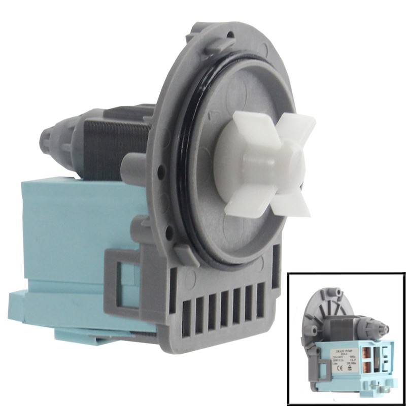 SPARES2GO Drain Pump for Logik Washing Machine (240V)