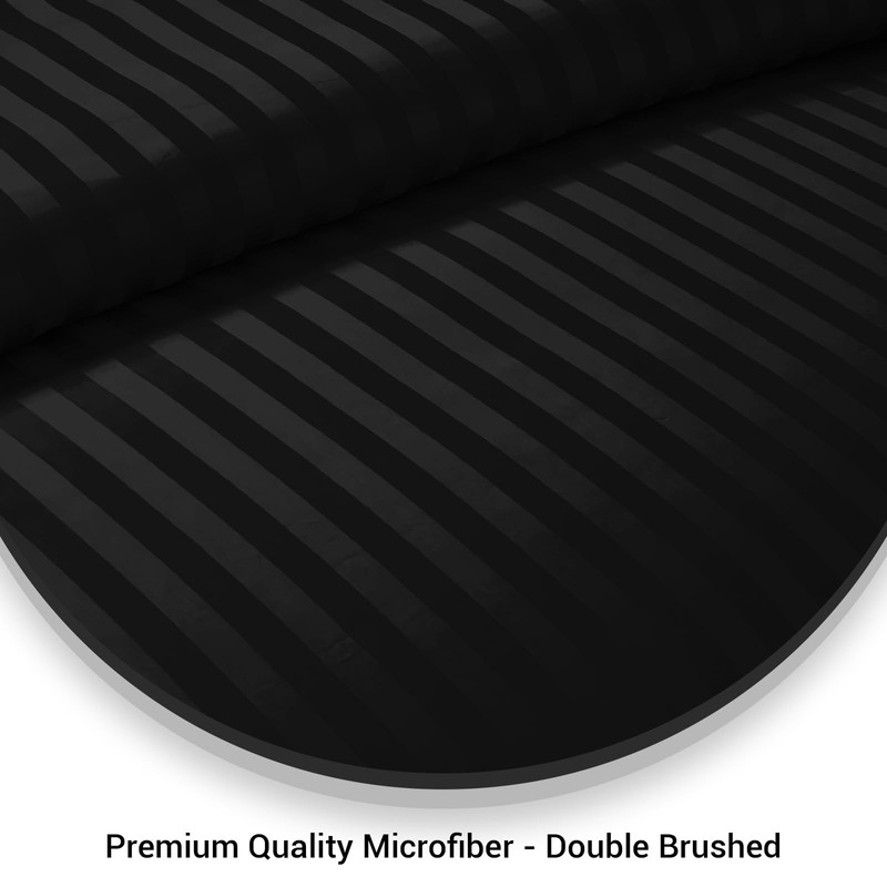 Pamposh Satin Stripe Double Duvet Set - Premium Hotel Quality
