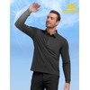 MIER Long Sleeve Polo Shirts for Men Quick Dry Collared