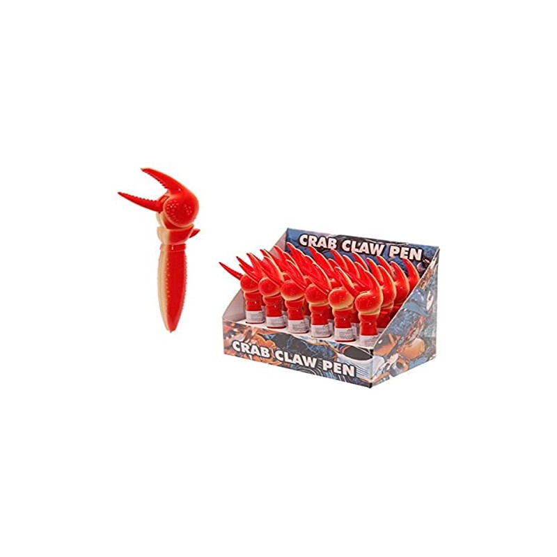 Puckator Novelty Crab Claw Pen with Pincer Action, Mixed, Length