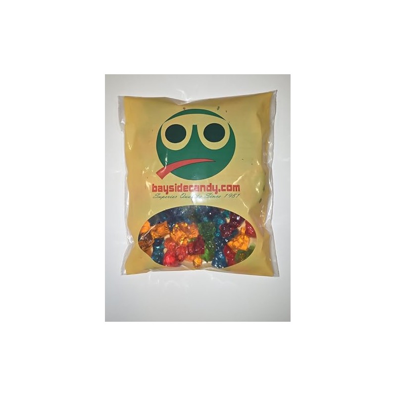 Bayside Candy Gummy 3D Dinosaurs – Assorted Fruit-Flavored Dinosaur-Shaped Gummies