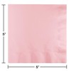 Club Pack of 240 Blush Pink 2-Ply Disposable Beverage Napkins