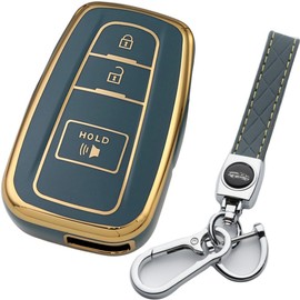 Tautrophen Key Fob Cover Compatible with Toyota 4Runner 2016-2024 RAV4 Camry Prius Prado Smart Key