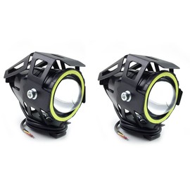 pacask 2pcs motocicleta Faro Foco Lámpara para Faros delanteros LED CREE u7 antiniebla Lámpara DRL Spotlight Conducir Daytime luces y # xFF08; Blanco y # xFF09;
