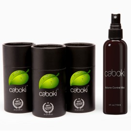 Caboki VALUE PACK 2 (3 x 30 gram plus one Volume Control Mist), 270-Day Supply, Dark Gray