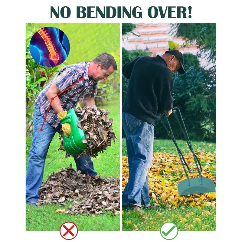 JACEPFY Leaf Grabber Leaf Rake Picker Upper Scoops with Long