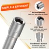 sourcing map 10pcs Hex Nut Driver Drills Bit 1/4" 6-Point