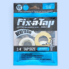 Essex Blue Fix-a-Tap Tap Fitting Kit for 3/4" Taps or Bath Mixer - for Acrylic Baths. Fits Two Separate Taps or Bath Mixer.