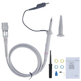 OWON Universal Oscilloscope Probe Kit, 200MHz Oscilloscope Clip Probes with BNC Test Lead Kit, Universal Oscilloscope Probe Can be Adjusted by 1x or 10x Slide Switch for Oscilloscope