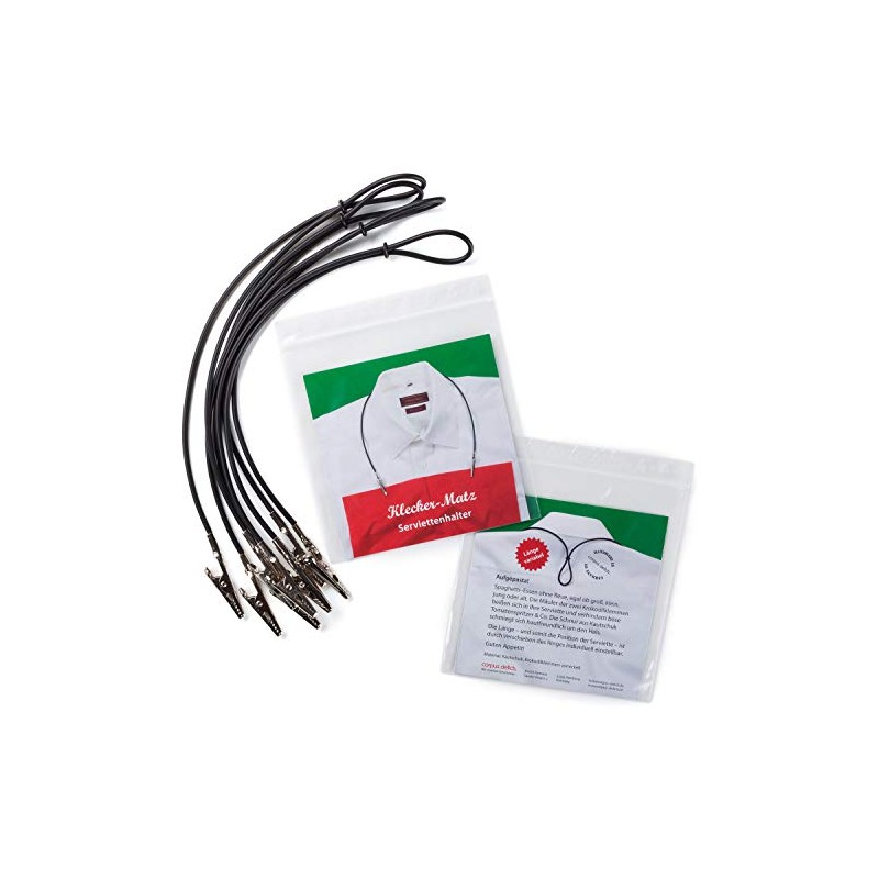 Klecker-Matz - Napkin Holder - Adjustable Rubber Napkin Chain (Set