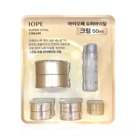 IOPE 아이오페 슈퍼바이탈 크림 50ml+크림 25ml+에센스 48ml - R IOPE Super Vital Cream 50ml + Cream 25ml + Essence 48ml - R