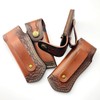 Leather Knife Sheath,Carry Snap Case for Pocket Folding Knife Pouch