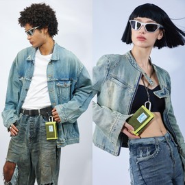 Rough Enough Kids Wallet for Boys Girls Preppy Teens with Neck Lanyard Card Holder Slot Nylon Twill Classic Casual Vintage Sport Camp Army Green Yellow