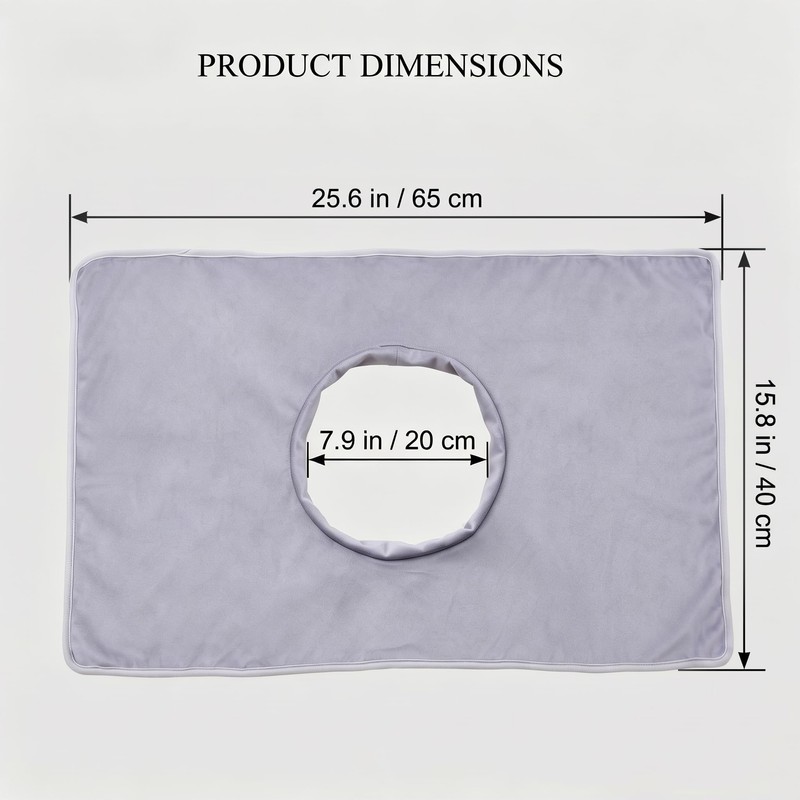 Massage Table Cover Towel with Face Cradle Hole,for Spa Foot