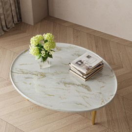 VaryFloral Beige Gold Grey Glossy Peel and Stick Countertops Sticky Marble Contact Paper for Cabinets Removable Waterproof Marble Vinyl Wrap Wallpaper for Bathroom Kitchen Table, Luxury, 11.8"x118"