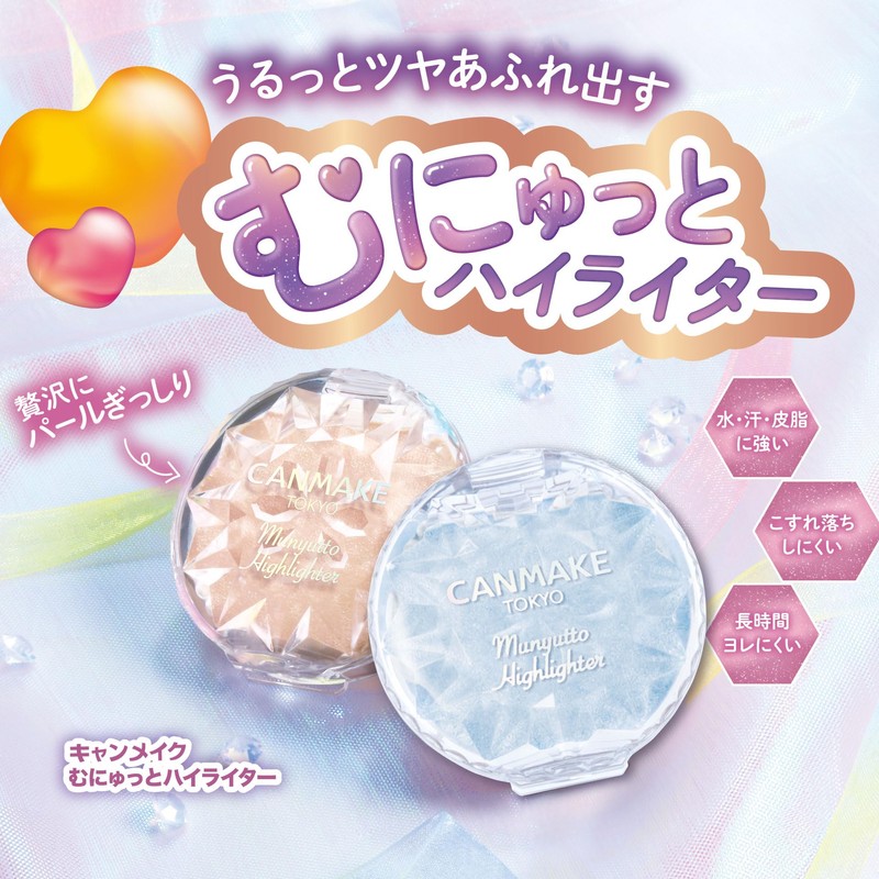 Canmake Munyutto Highlighter 04 Blue Topaz 0.1 oz (3.8 g)