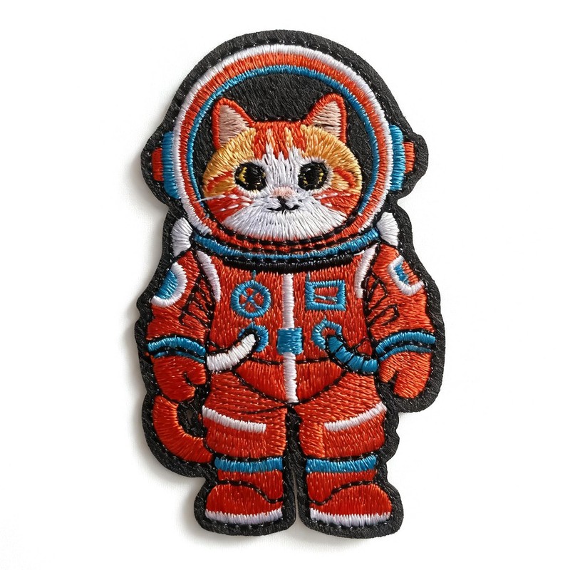 U-Sky Sew or Iron on Embroidered Patches | Adorable Orange