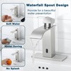 Herogo Touchless Bathroom Sink Faucet, Automatic Sensor Brushed Nickel Waterfall