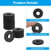 PATIKIL 20pcs Flat Rubber Washers 19mm OD x 6.4mm Inner