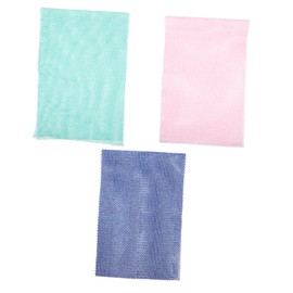 VICASKY 3Pcs African Loofah Body Scrubber Exfoliating Back Washcloth for Gentle Cleansing and Massage for Men and Women Convenient Shower Accessory