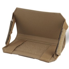 Let Me Be Airsoft Plate Carrier Molle Phone Carrier Outdoor Lightweight Navigation Board,Foldable Admin Pouch Phone Holder Chest Rig Mount Tactical Vest Accessory (Coyote Brown)