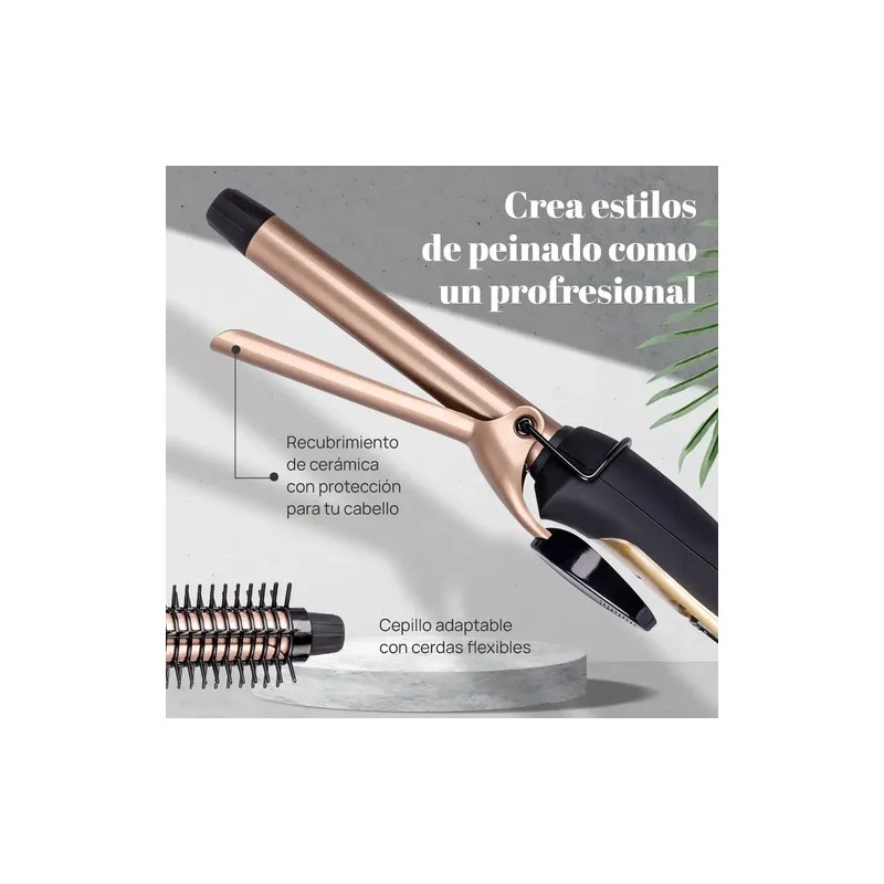 Rizador De Cabello Con Cepillo Dcr-4020