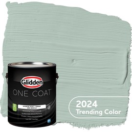 Glidden Interior Paint + Primer: Teal/Aqua Interior Paint /Aquamarine Dream, One Coat, Semi-Gloss, 1 Gallon