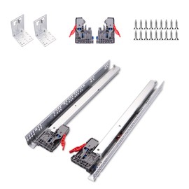 6 Pairs 15 Inch Undermount Soft Close Drawer Slides Full Extension Ball Bearing Hidden Rails with 3D Adjustable Locking Devices and Brackets