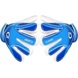 Clbort Soccer Goalie Gloves Youth Kids, Goalkeeper Gloves with Super Grip Palms, Anti-slip Soccer Gloves, Double Wrist Protection