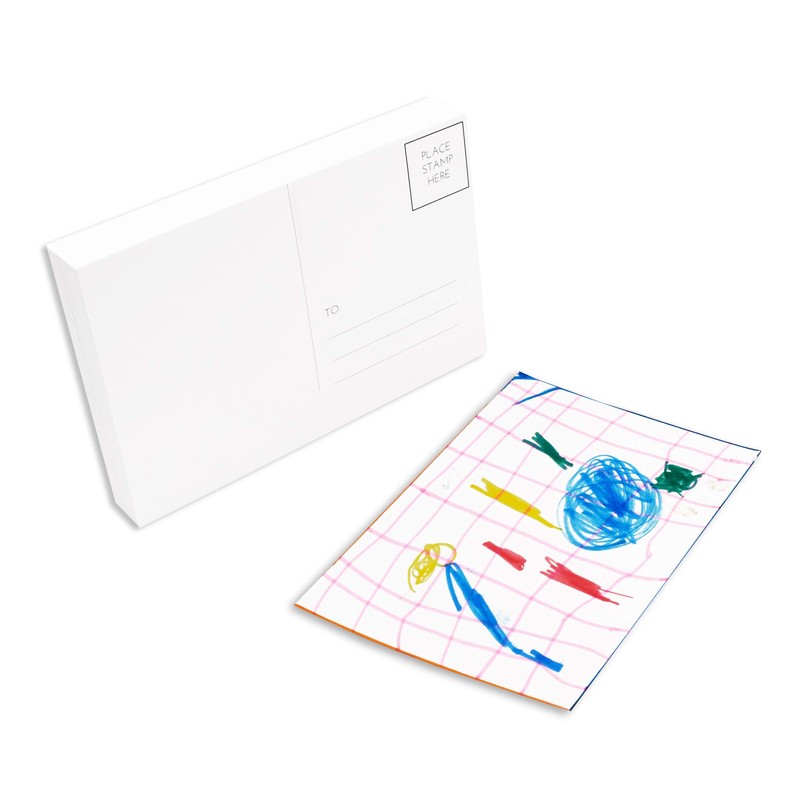 Home Advantage 100 Pack Blank Plain White 4x6 Postcards with