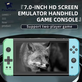 X70 Handheld Game Console, 7.0 inch IPS HD Screen Retro Games Consoles Classic Video Games Console with 64G Memory Cards & 6000 Games, Built-in 3500mAh Rechargeable Battery
