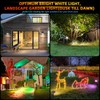 Solar Outdoor Lights,40 LEDs Color Changing RGB Solar Landscape Path