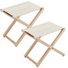 COMULER Folding Camping Stools Set of 2, Canvas Folding Stool