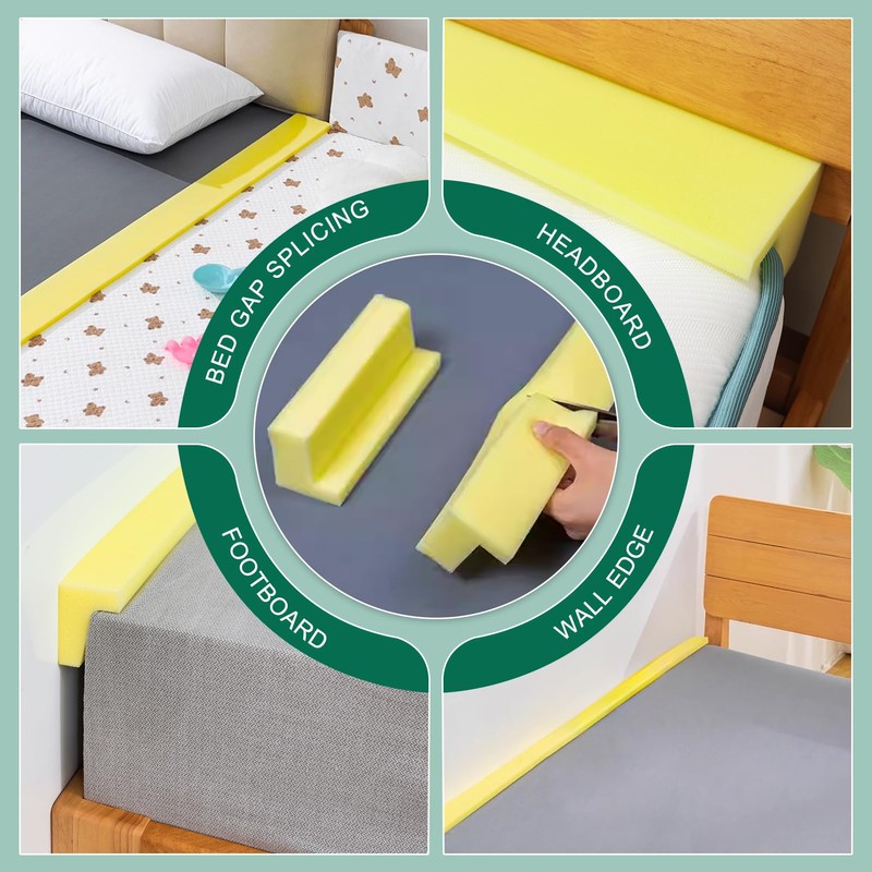 M Mute Touch Bed Filler for Headboard, Suitable for Gap
