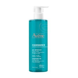 Avene Cleanance Cleansing Gel Soap Free Cleanser for Acne Prone, Oily, Face & Body, Pump, 13.5 oz.