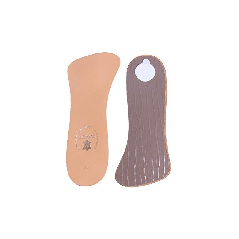 BERGAL Genuine Leather Countersunk Splayfoot Support (46), beige
