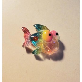 Big Rainbow Fish Magnetic Needle Minder Cross Stitch Embroidery | Cover Holder