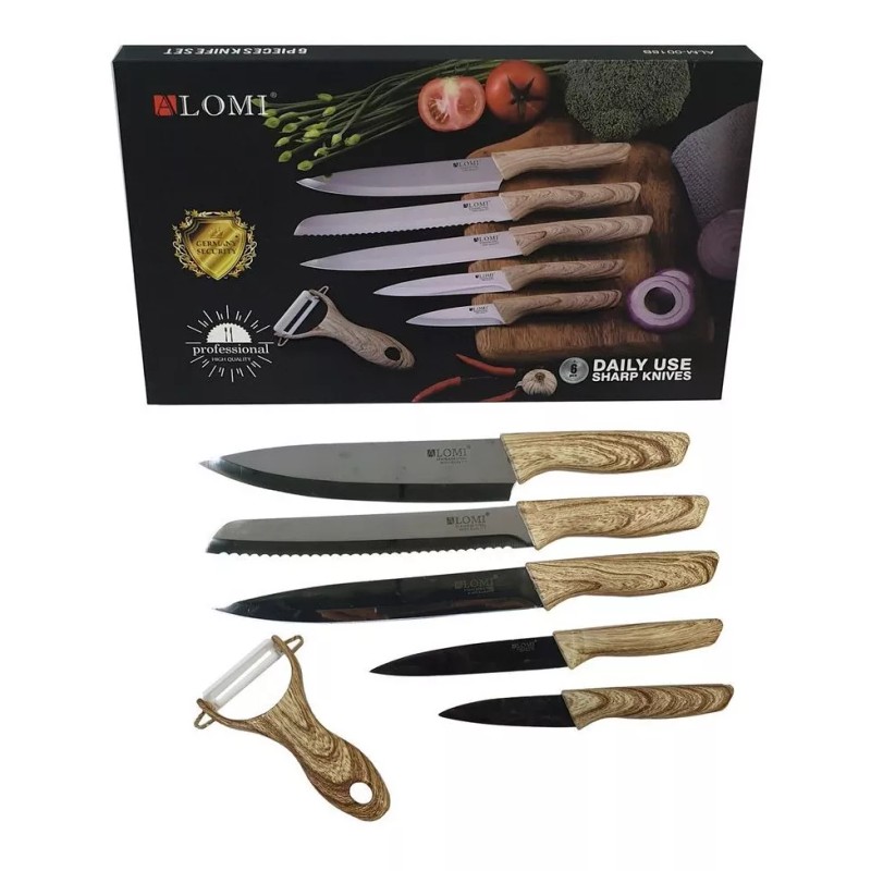 CL Set De Cuchillos Profesionales Acero Inoxidable Mango Tipo M