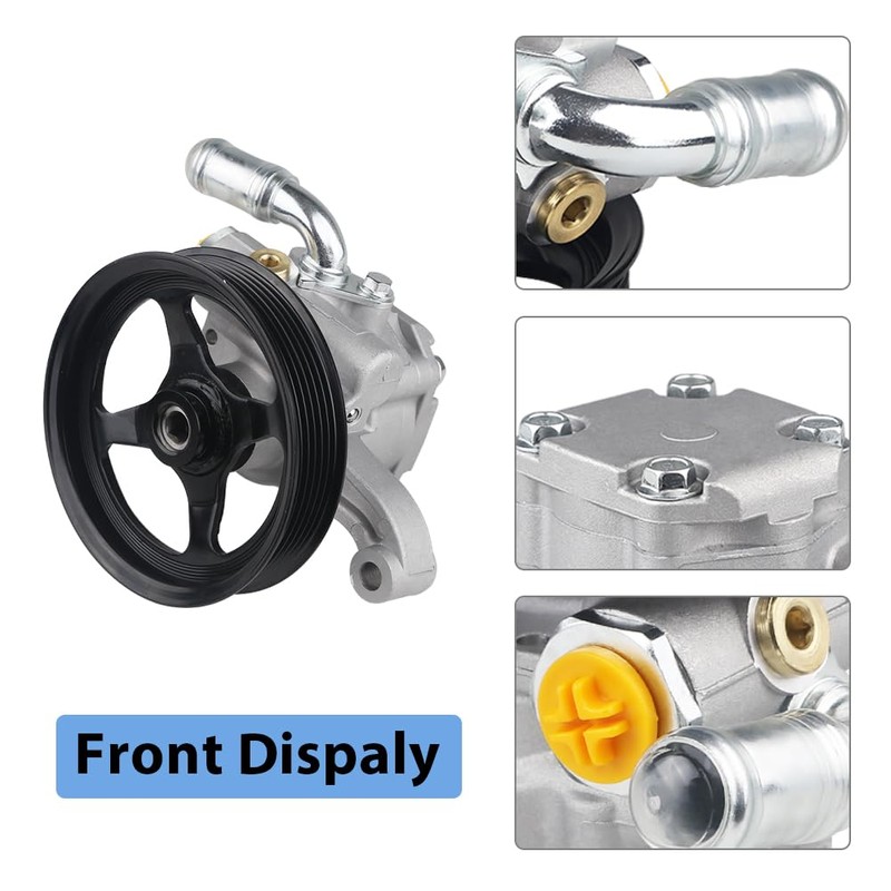 WMPHE Power Steering Pump with Pulley Compatible with Buick Enclave